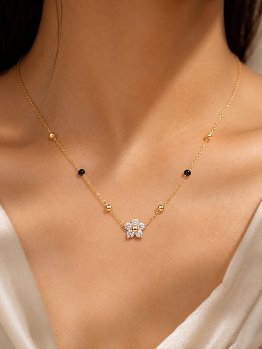 Floral Diamond Mangalsutra QROSH