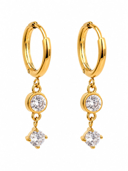 Celeste Dangle Hoops QROSH
