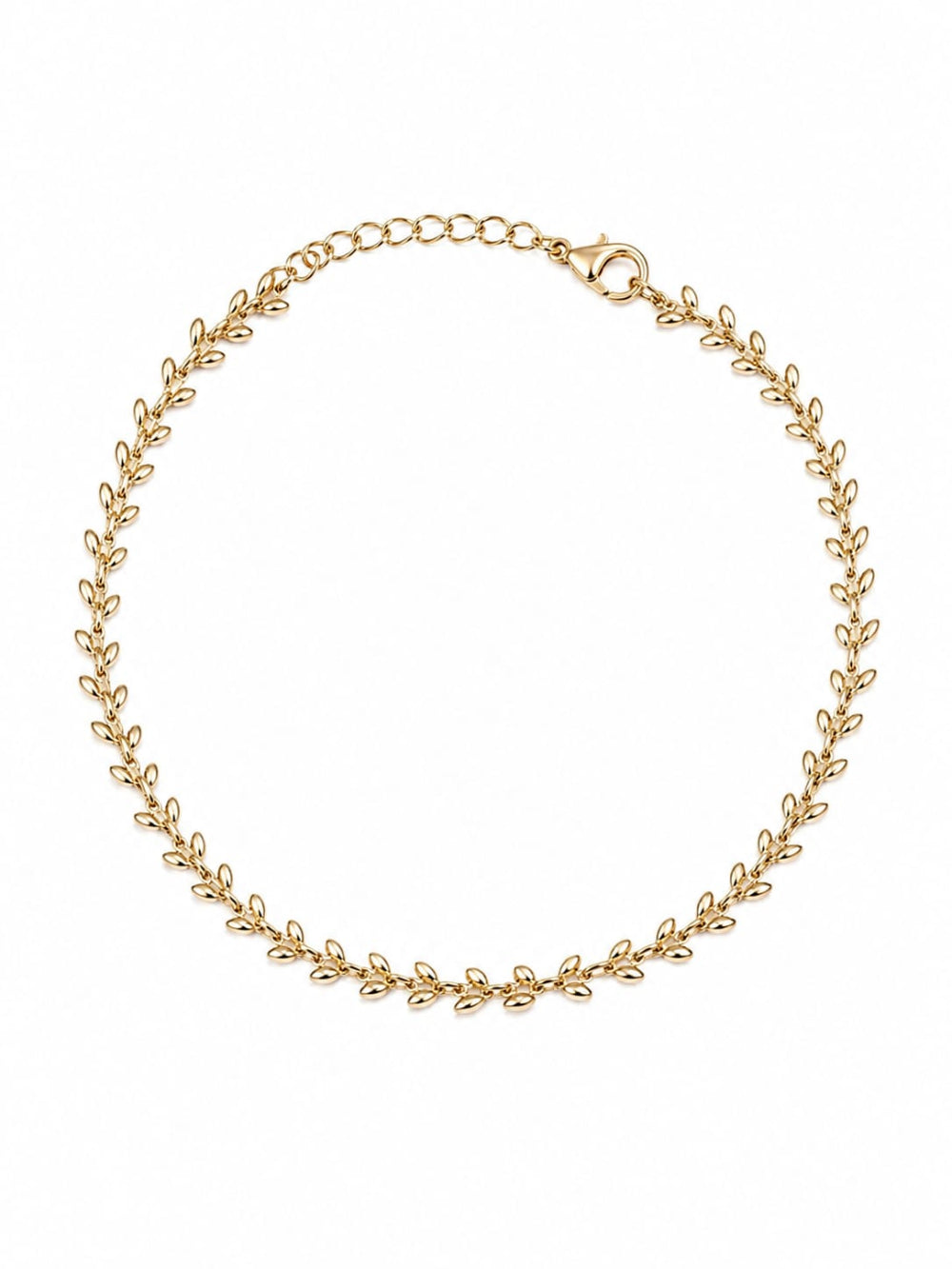 Gold Leaf Chain Anklet QROSH