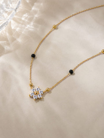 Floral Diamond Mangalsutra QROSH