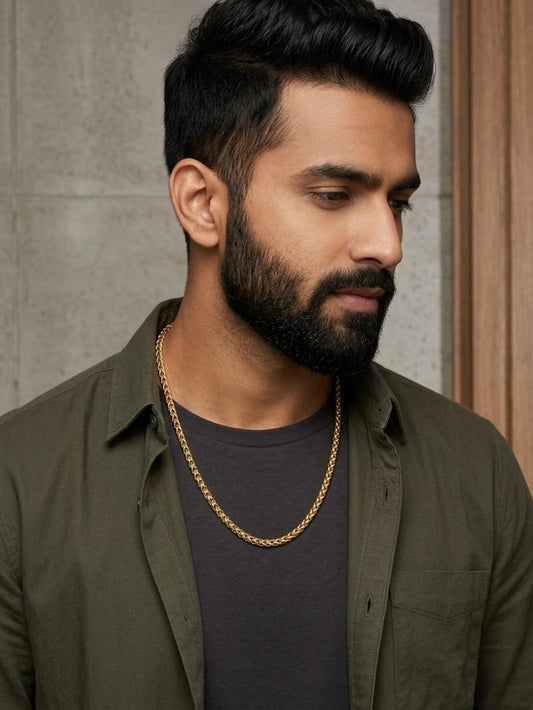 Gold Cuban Chain For Men QROSH