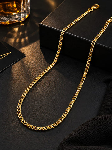 Gold Cuban Chain For Men QROSH