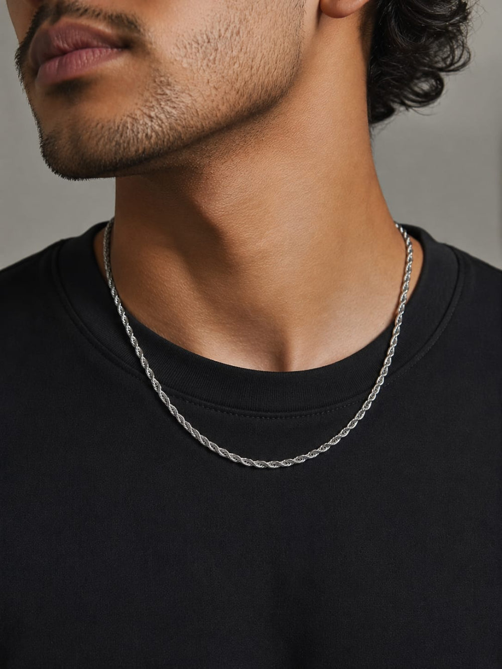 Twisted Rope Chain For Men QROSH