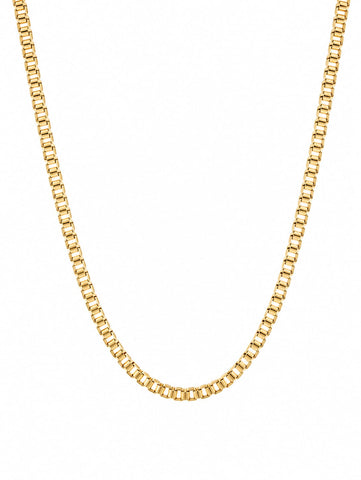 Cuban Box Gold Chain For Men QROSH