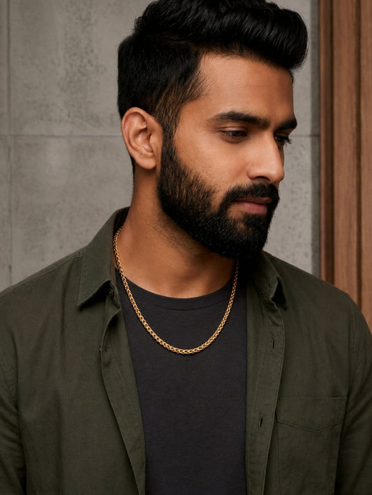 Gold Cuban Chain For Men QROSH