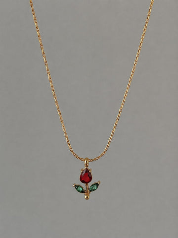 Rose Pendant Necklace QROSH