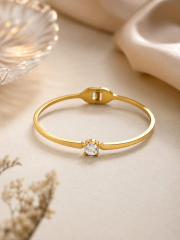 Aria Solitaire Crystal Bangle QROSH