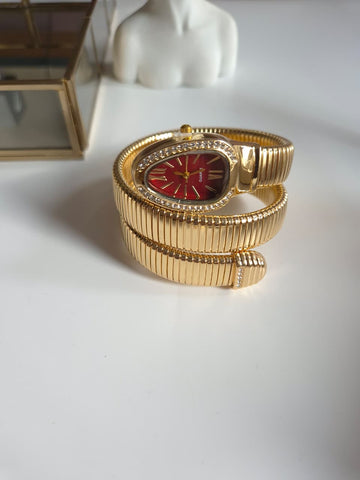 Anti tarnish Snake Charm Watch QROSH