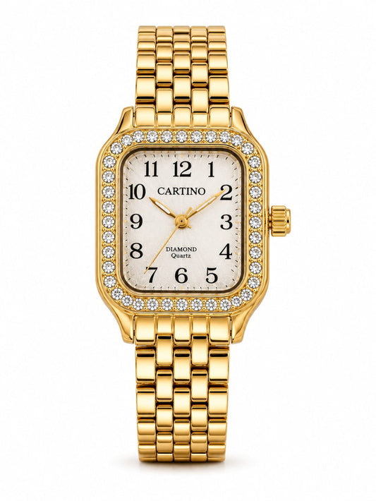 Anti tarnish Square Stone Watch QROSH