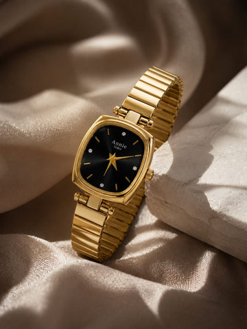 Premium Square Black Watch QROSH
