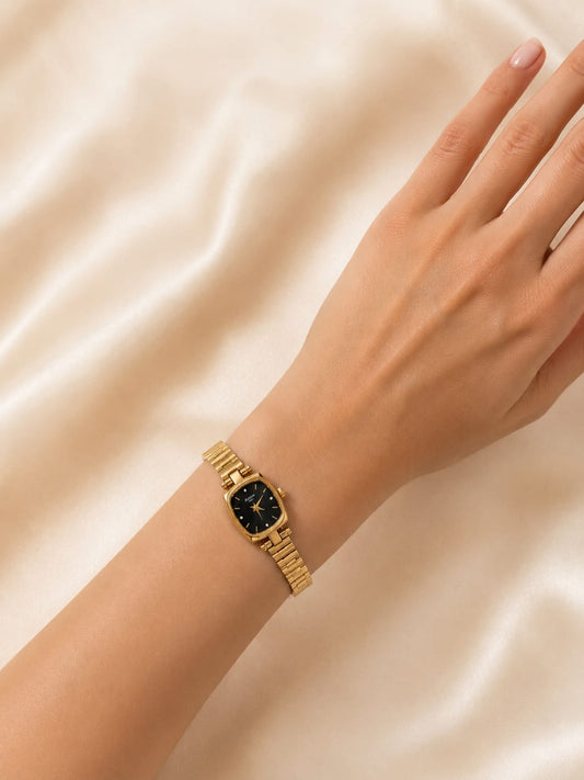 Premium Square Black Watch QROSH