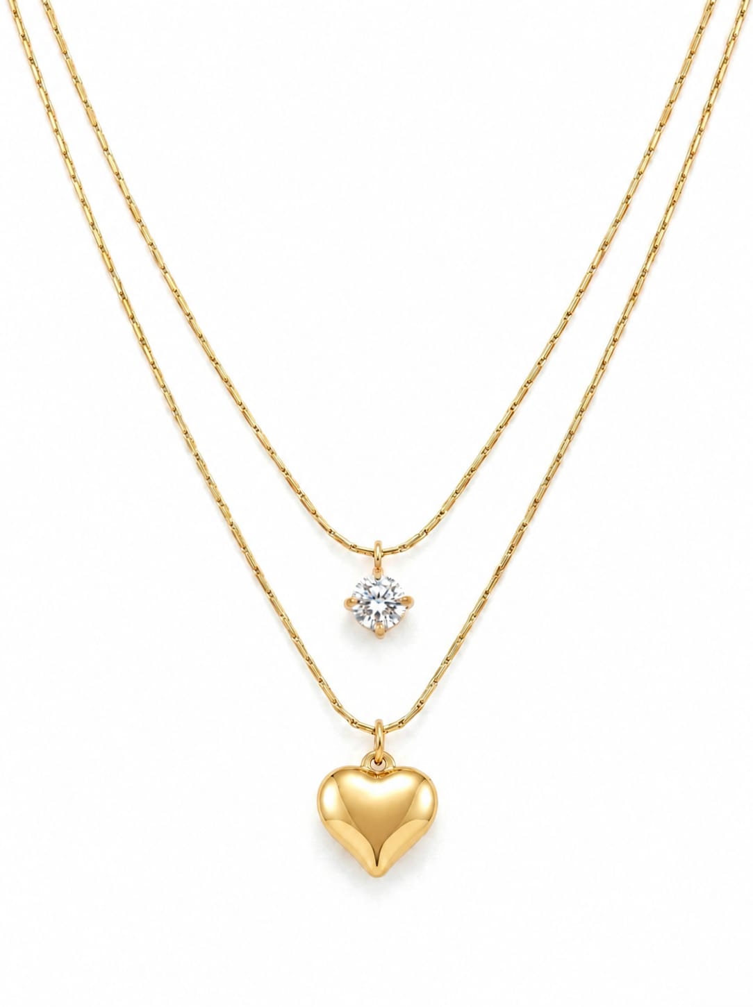 Double Layered Heart Pendant QROSH