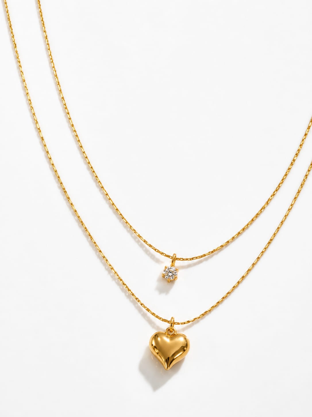 Double Layered Heart Pendant QROSH