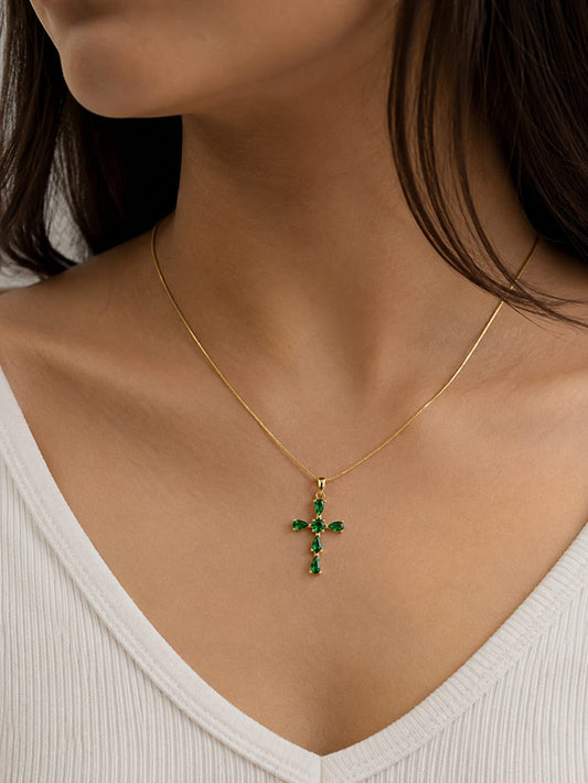 Green Stone Necklace QROSH