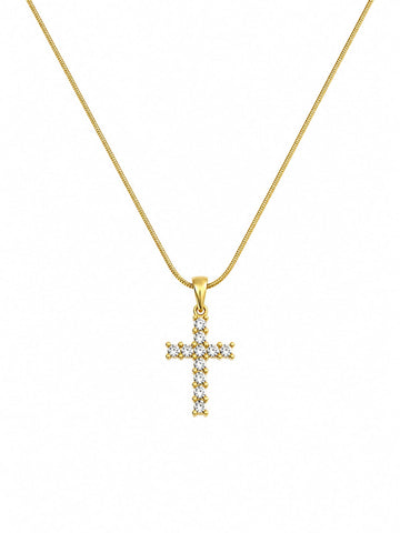 Diamond Cross Necklace QROSH