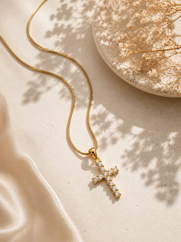 Diamond Cross Necklace QROSH
