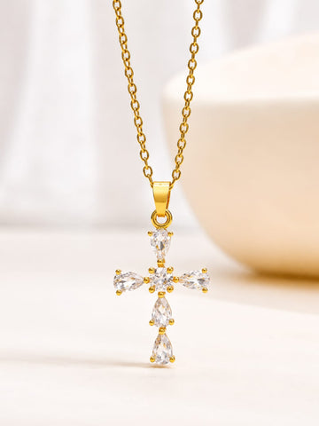 Dainty Cross Pendant QROSH