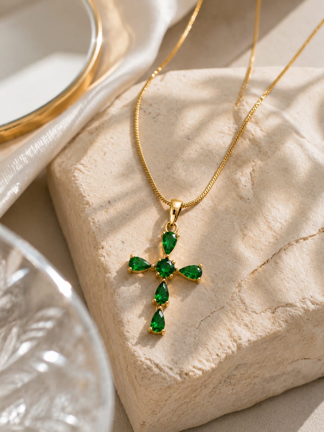Green Stone Necklace QROSH