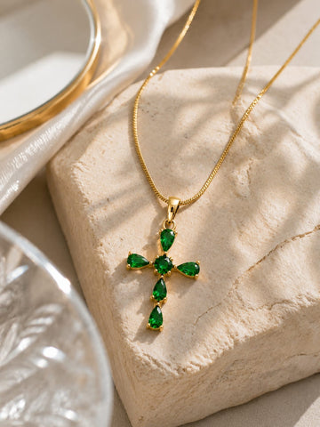 Green Stone Necklace QROSH