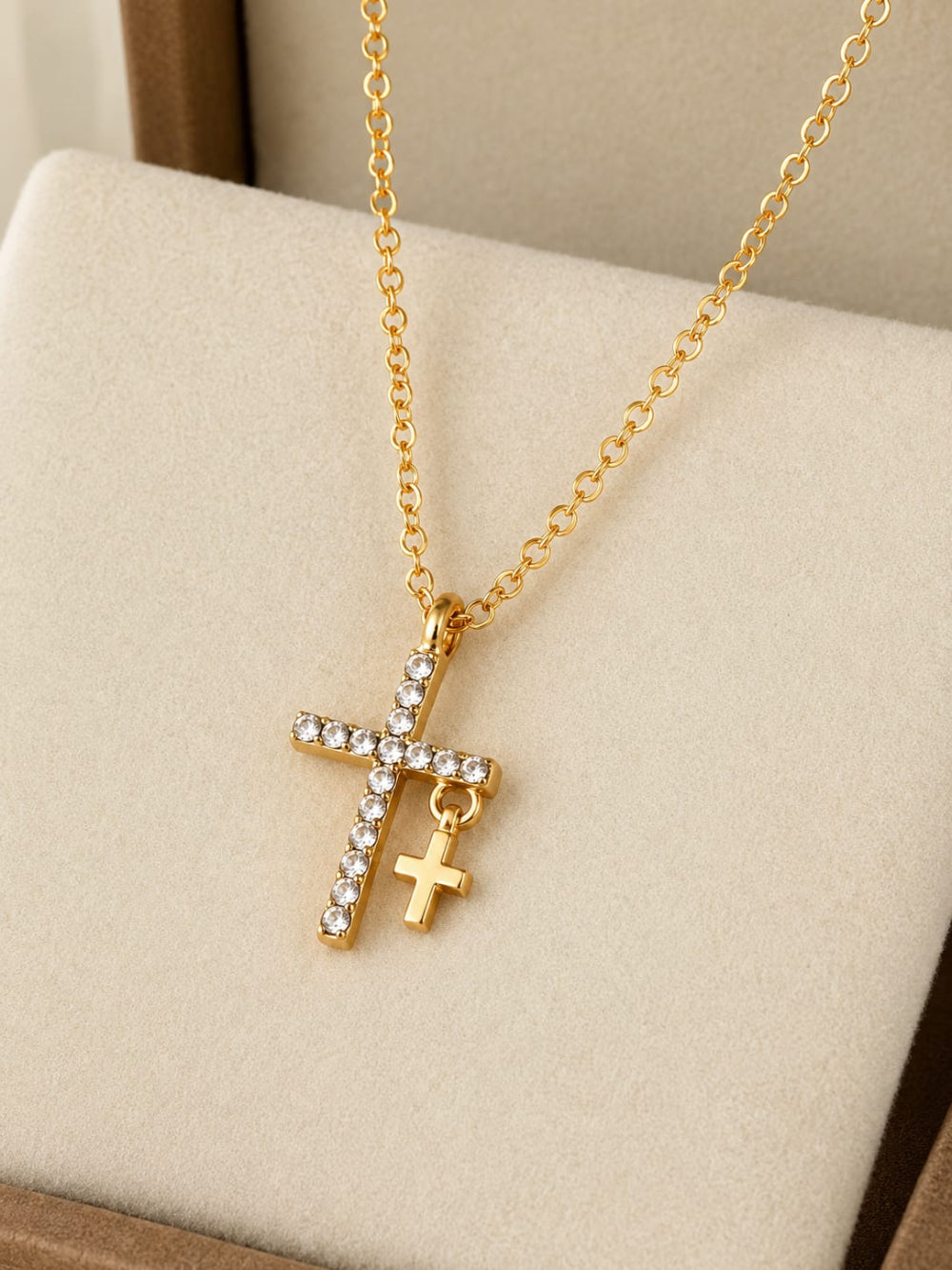 Minimal Double Cross Pendant QROSH