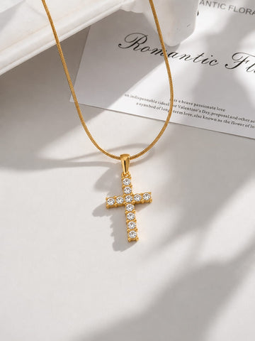 Diamond Cross Necklace QROSH