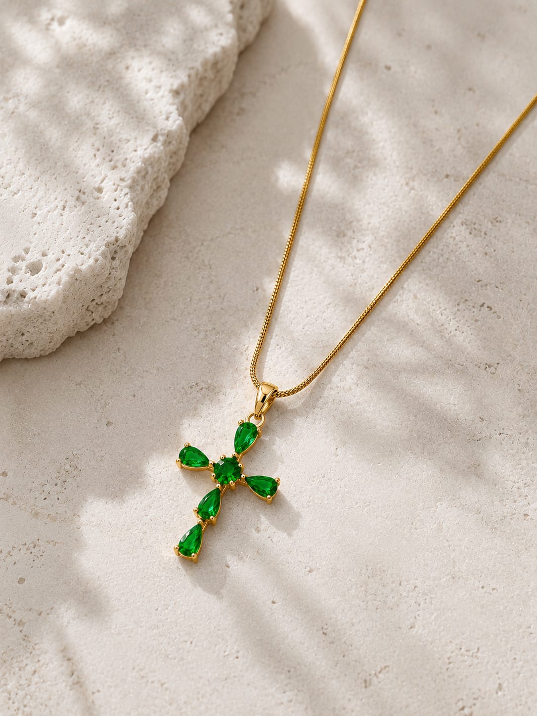 Green Stone Necklace QROSH