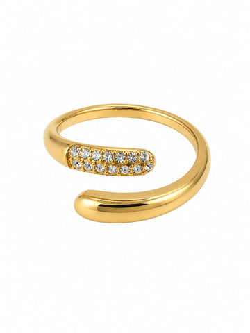 Adjustable CZ Diamond Ring QROSH