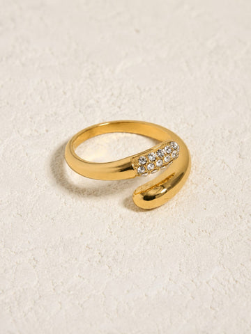 Adjustable CZ Diamond Ring QROSH
