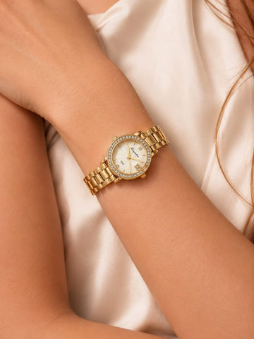 Gold Tone Analog Watch QROSH