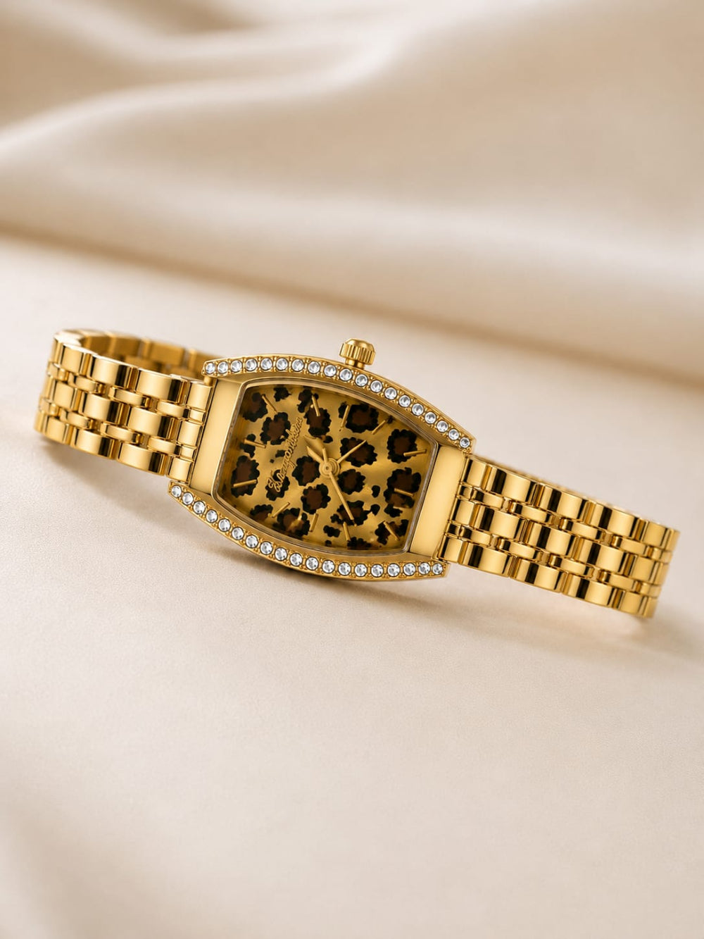 Gold Leopard Dial Watch QROSH