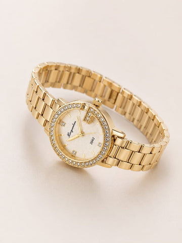 Gold Tone Analog Watch QROSH
