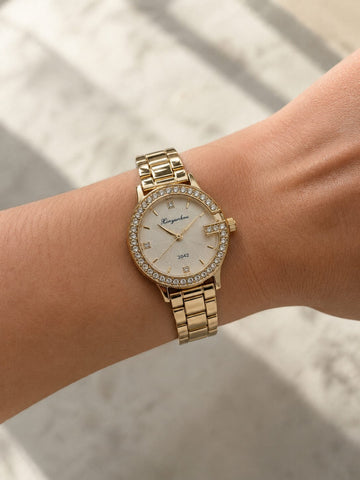 Gold Tone Analog Watch QROSH