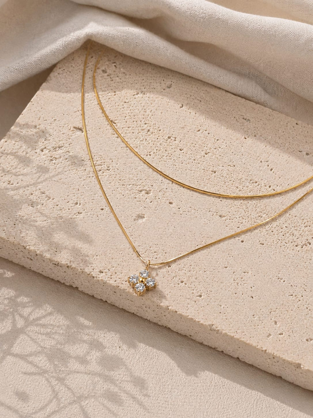 Mini Flower Charm Necklace QROSH