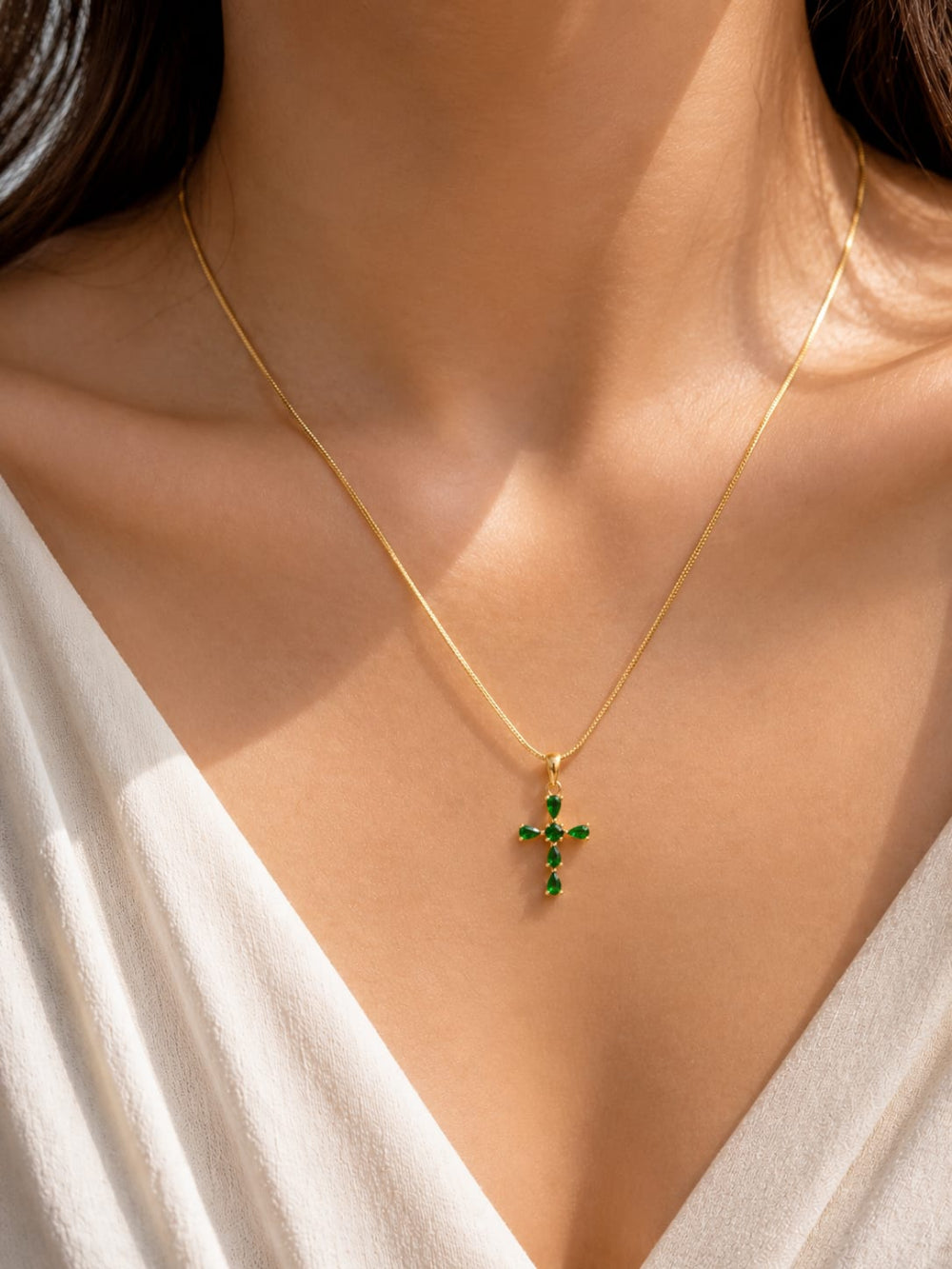 Green Stone Necklace QROSH