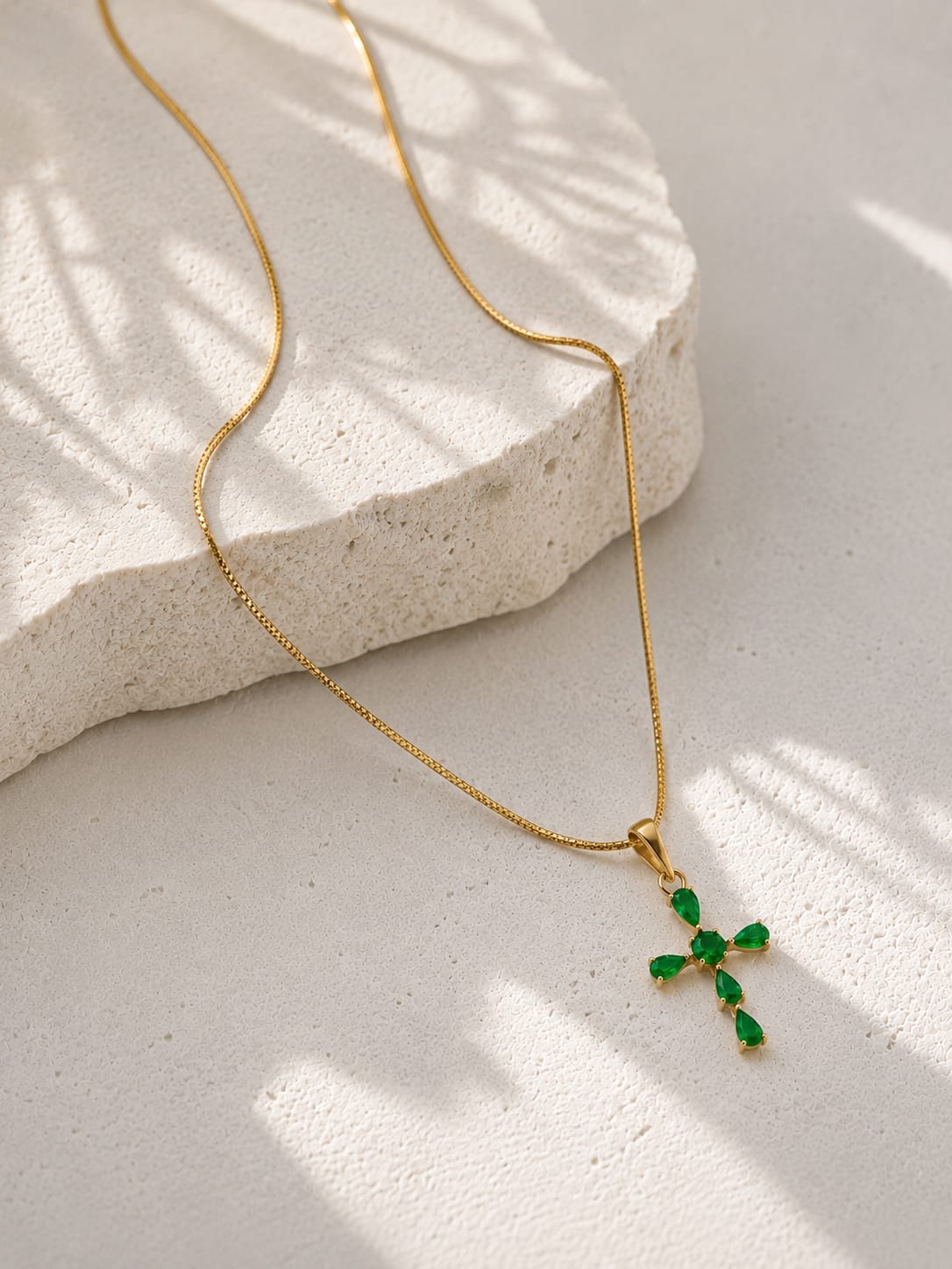 Green Stone Necklace QROSH