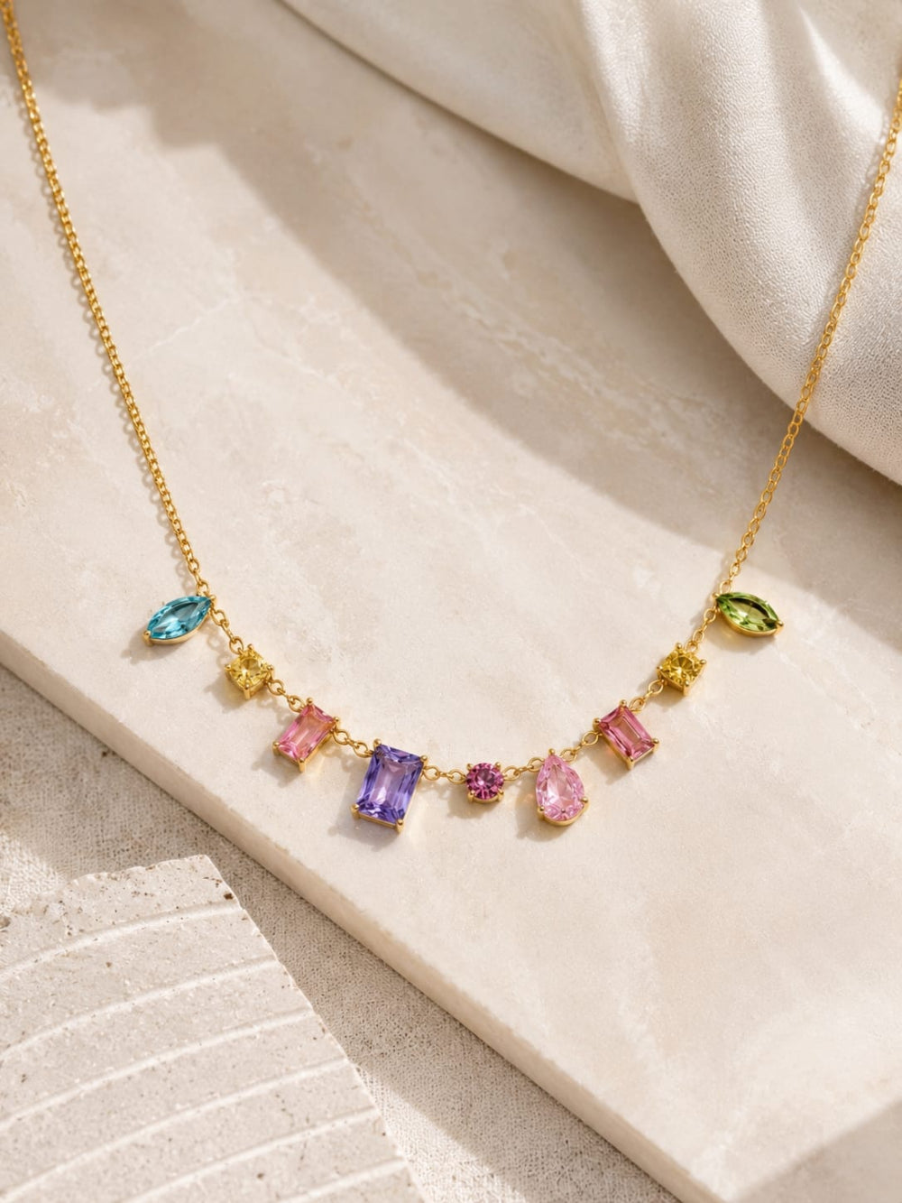 Colorful Gemstone Pendant QROSH