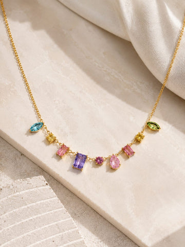 Colorful Gemstone Pendant QROSH