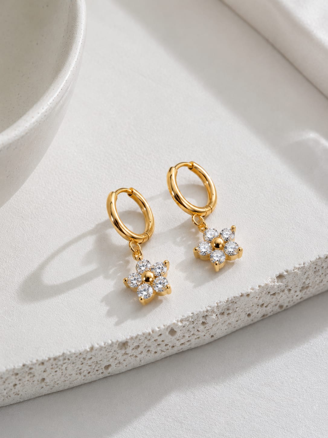 Flower Hoop Earrings QROSH