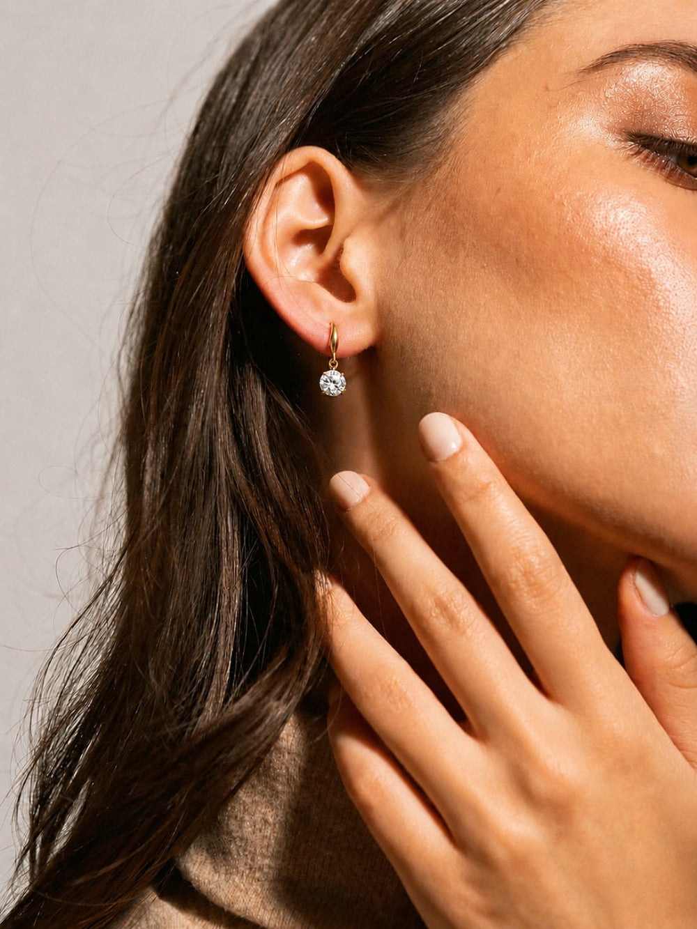 18K Hook Drop Earrings QROSH