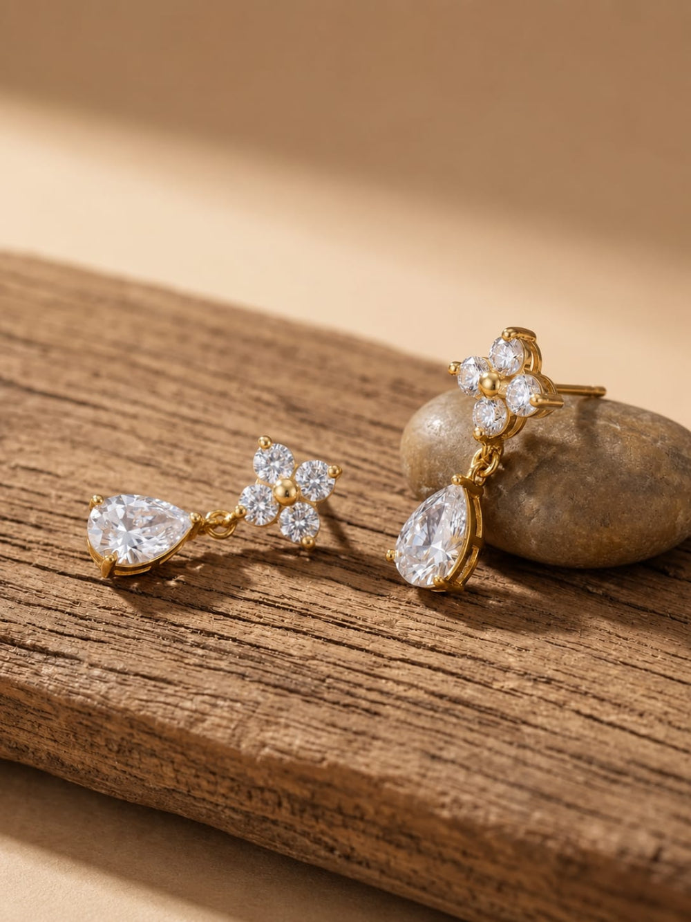 Daisy Bloom Teardrop Earrings QROSH