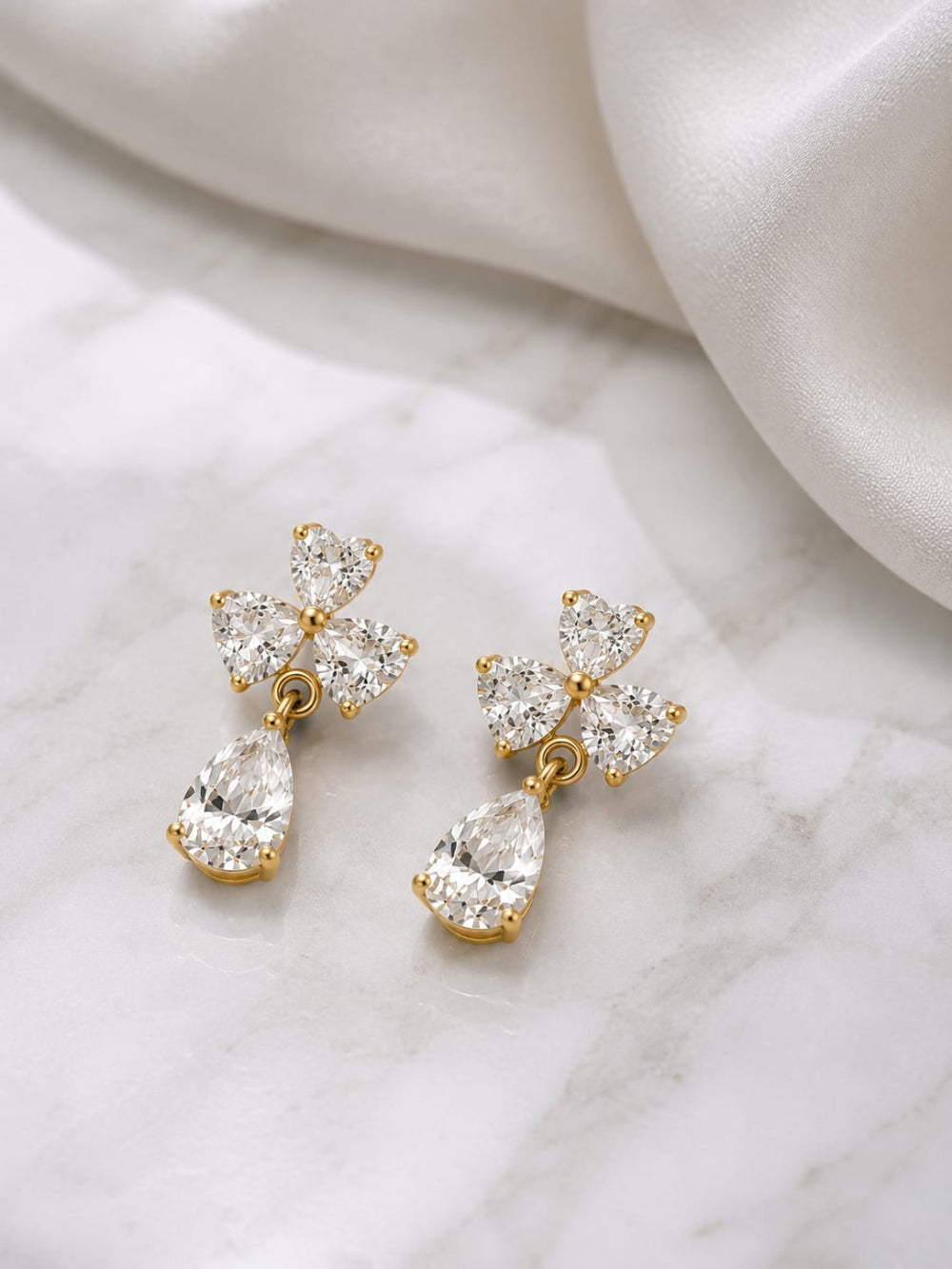 Celeste Bloom Drop Earrings QROSH