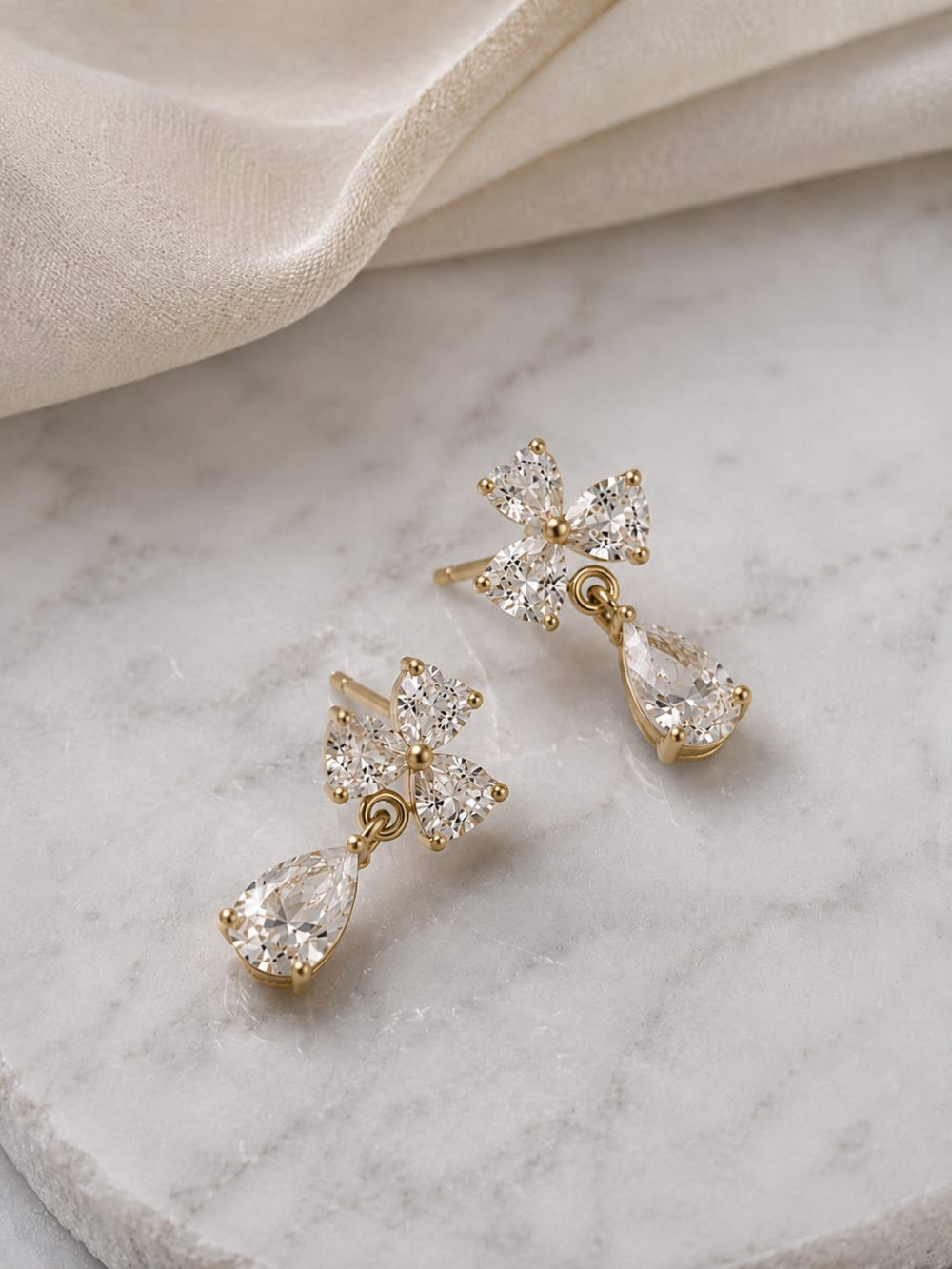 Celeste Bloom Drop Earrings QROSH