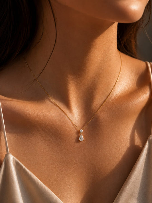 Dainty Dew Drop Pendant QROSH