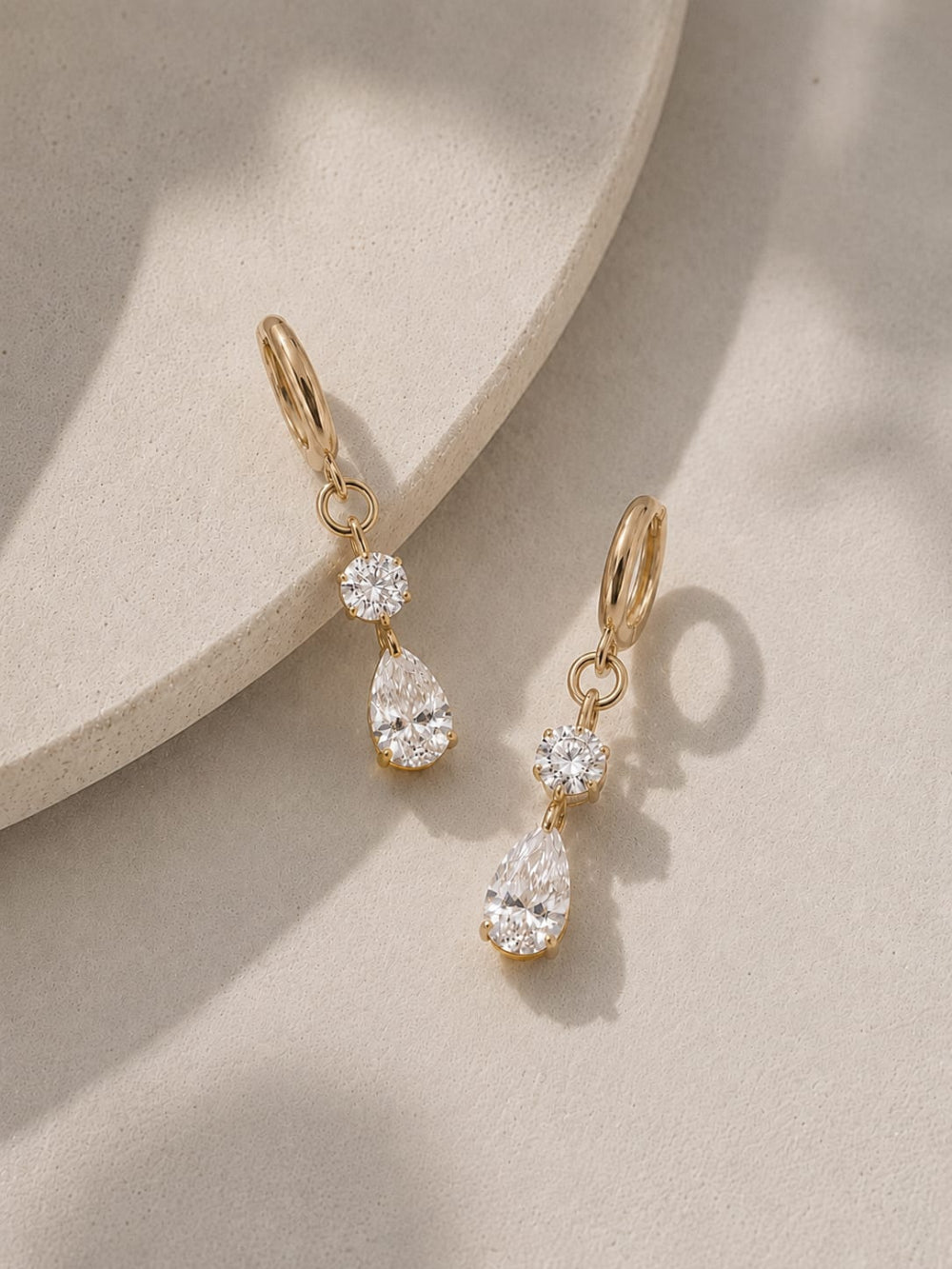 Luna Crystal Drop Earrings QROSH