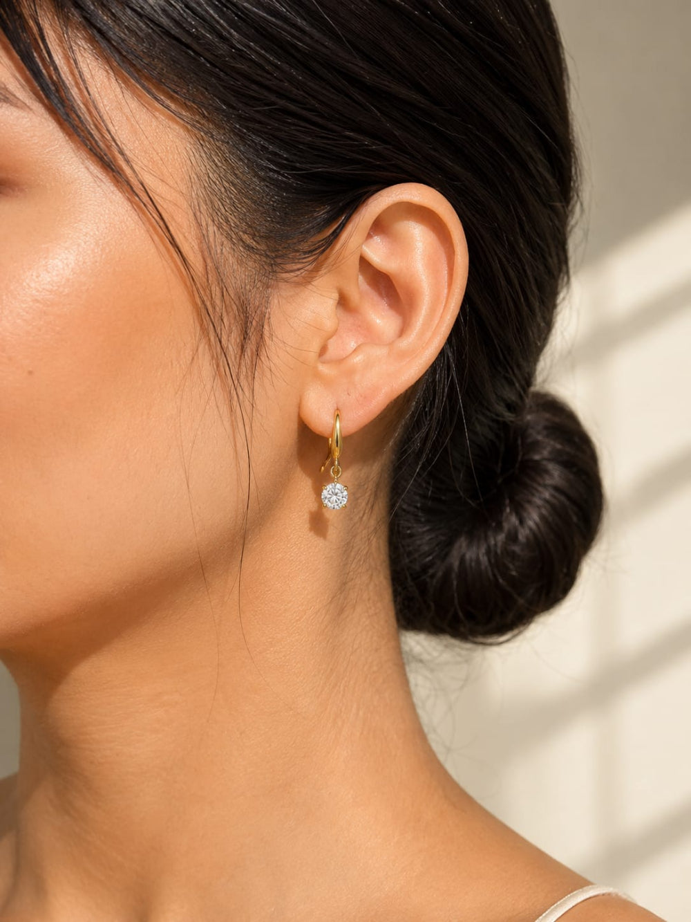 18K Hook Drop Earrings QROSH
