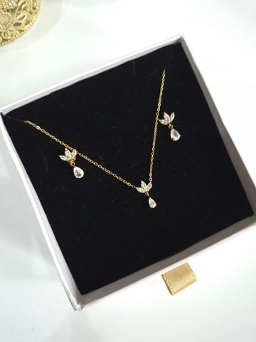 Crown Crystal Pendant Set QROSH