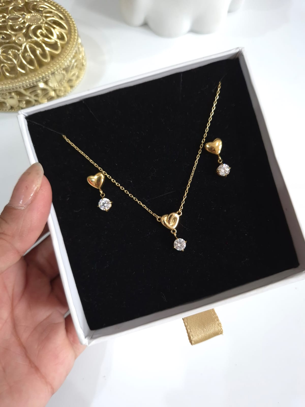 Dew-Drop Pendant Set QROSH