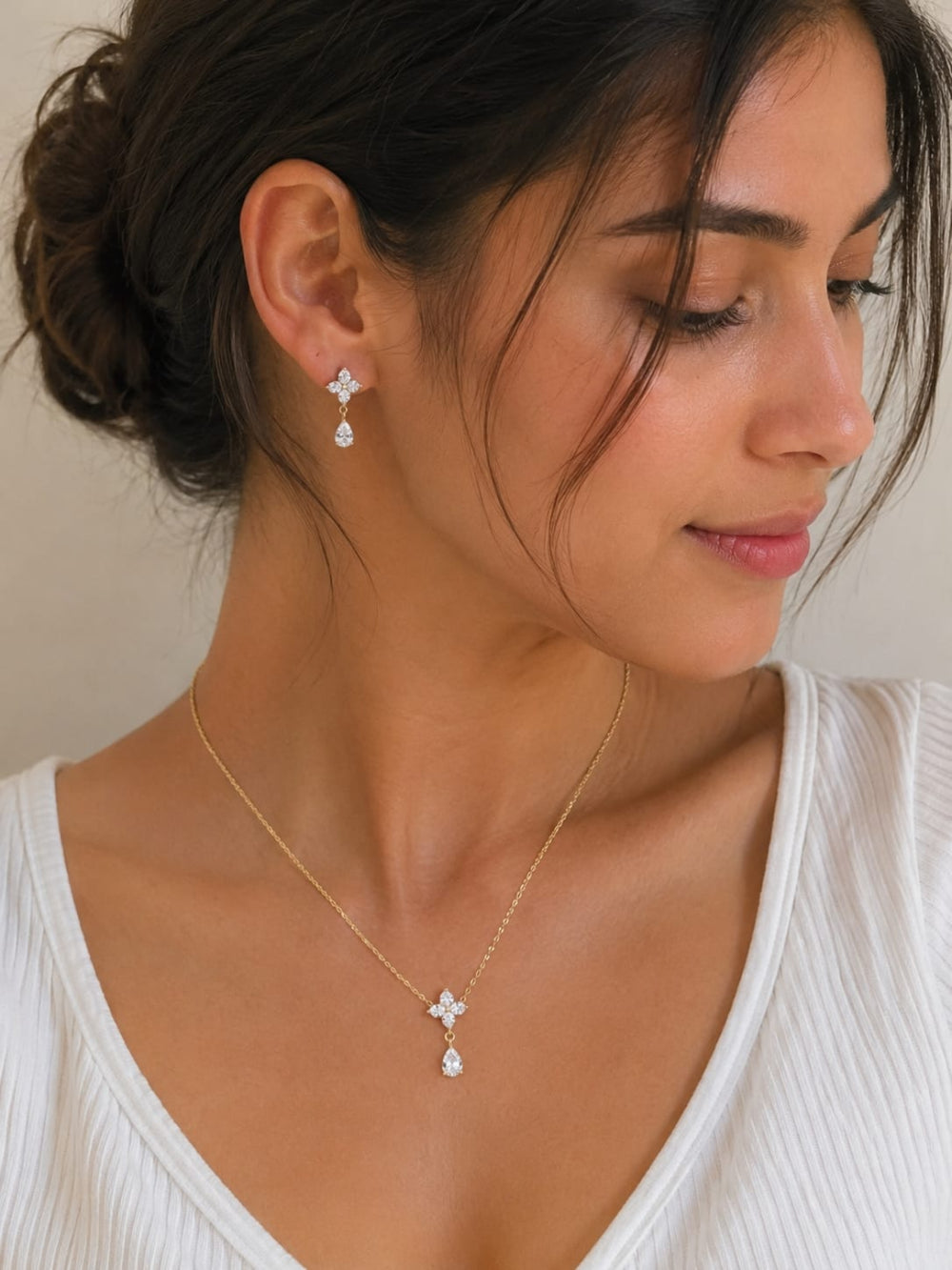 Dew-Drop Pendant Set QROSH