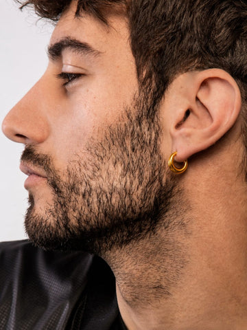 Bold Gold Hoop Earrings QROSH