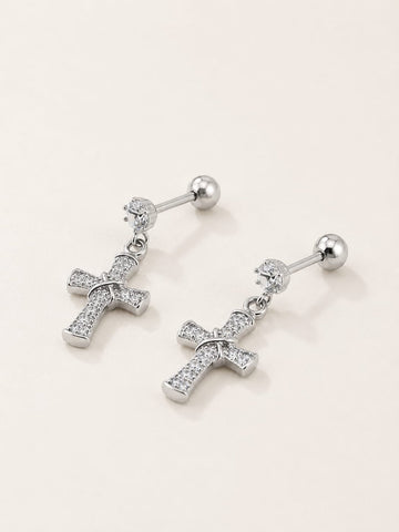 Cross Dangle Earrings QROSH